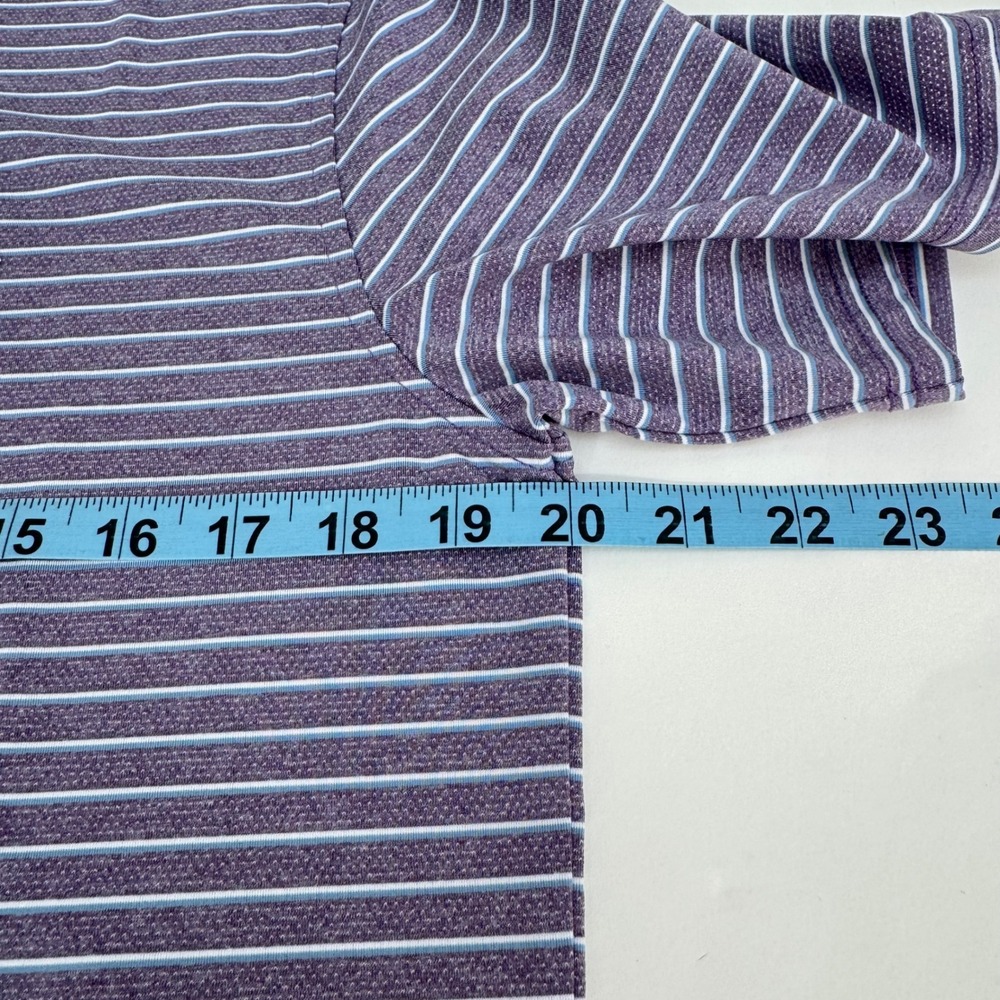 NWT Holderness & Bourne Polo The Springer Shirt Purple Stripe Airation SMALL - Picture 7 of 8